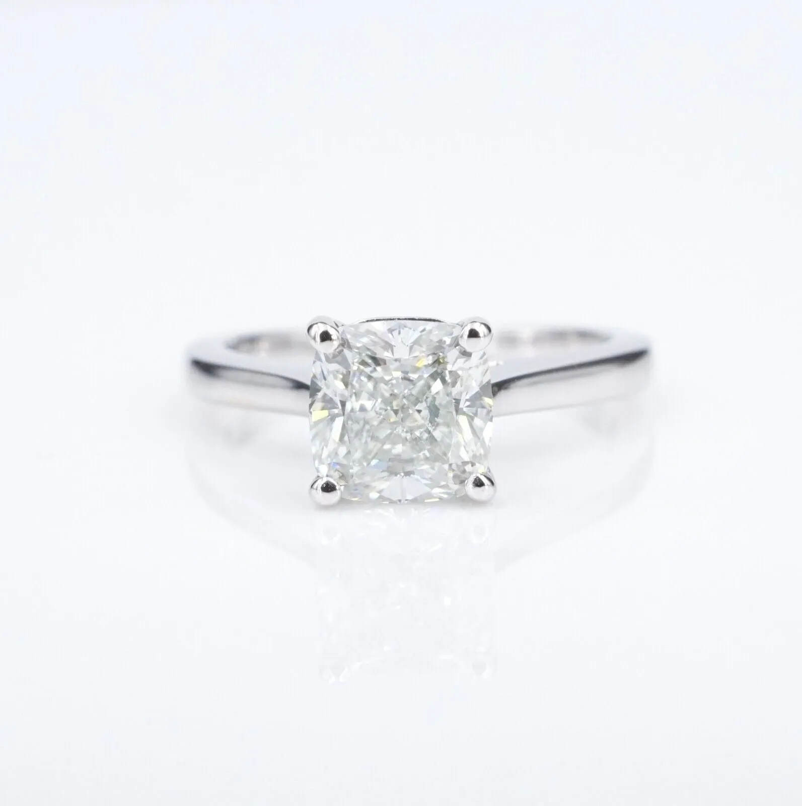 14k 1.72ct Diamond Engagement Ring Cushion Solitaire J VS2 GIA Size 5.75 RG4151