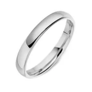18ct White Gold 2mm Court Shaped Wedding Ring