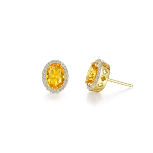 2.96 CTW Oval Halo Stud Earrings E0623CTG00