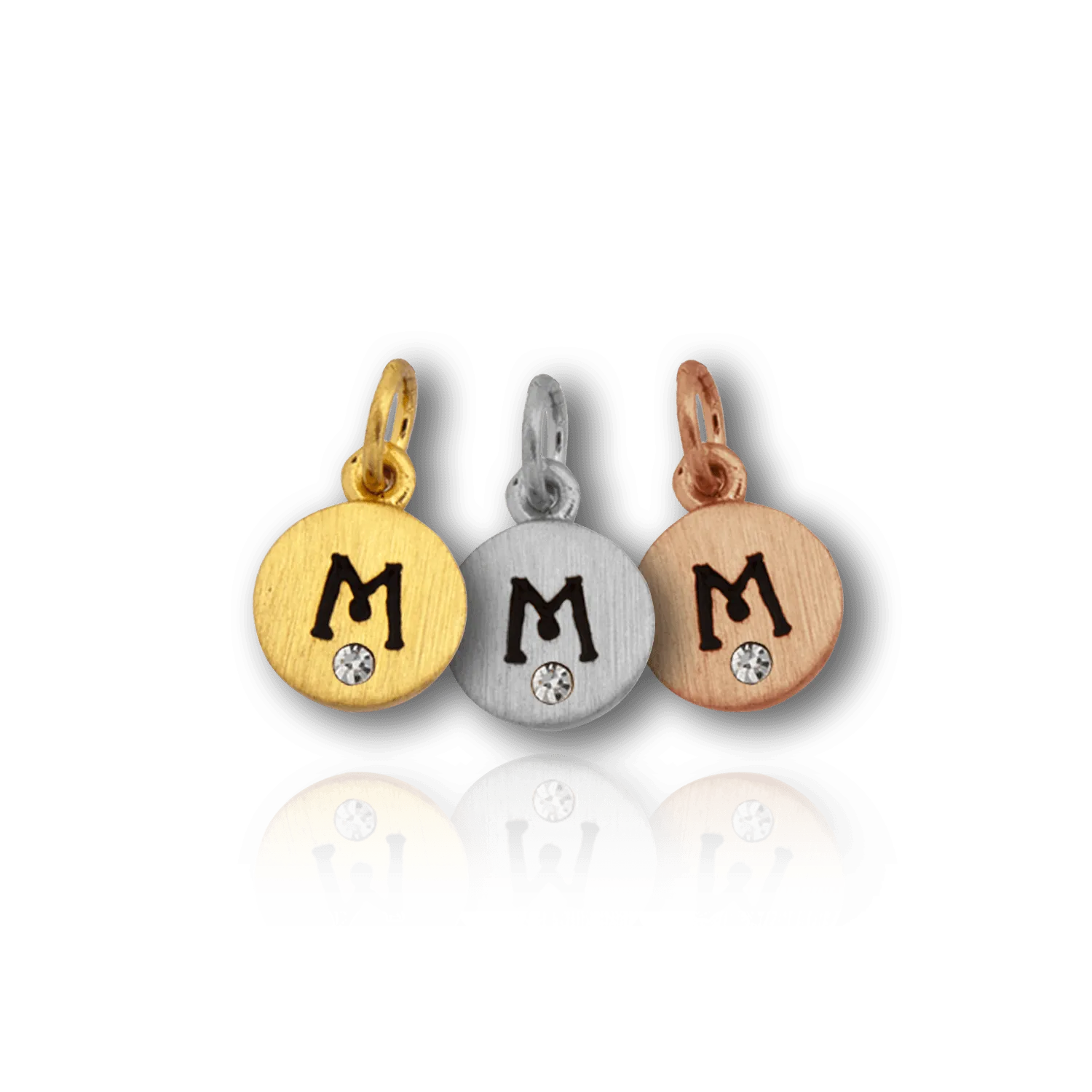 Accented Initial On Satin Finish