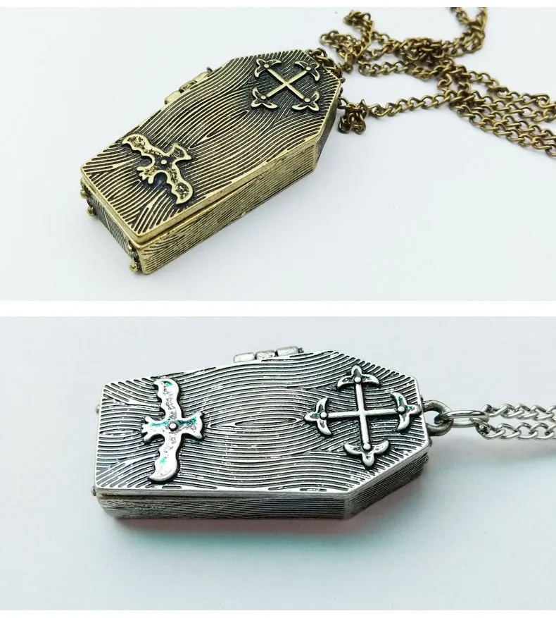 Ancient Skeleton's Casket Necklace