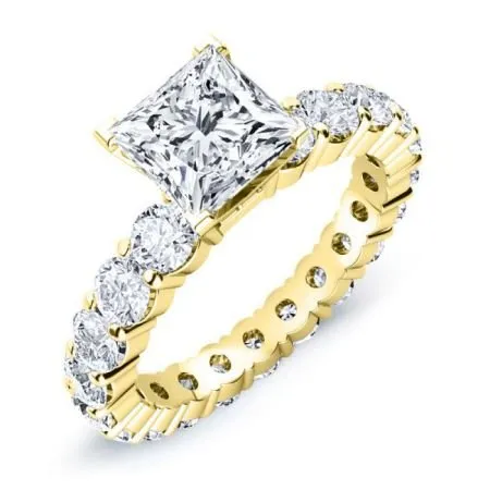 Angela - Princess Moissanite Engagement Ring