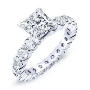 Angela - Princess Moissanite Engagement Ring