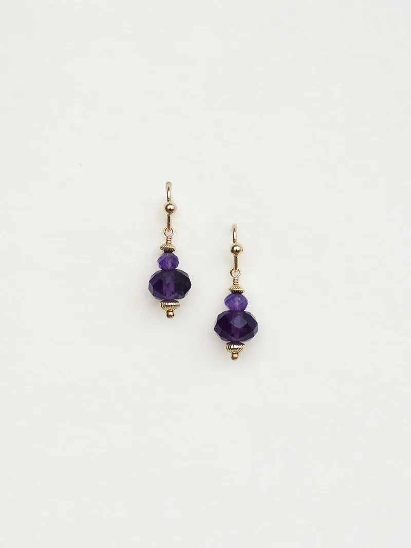 Apollo Earrings | Amethyst