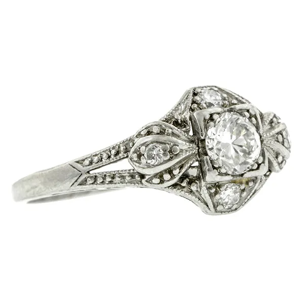 Art Deco Engagement Ring, TRB; 0.28ct