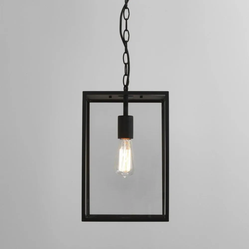 Astro 1095015 Homefield Outdoor Pendant Light Black and Glass