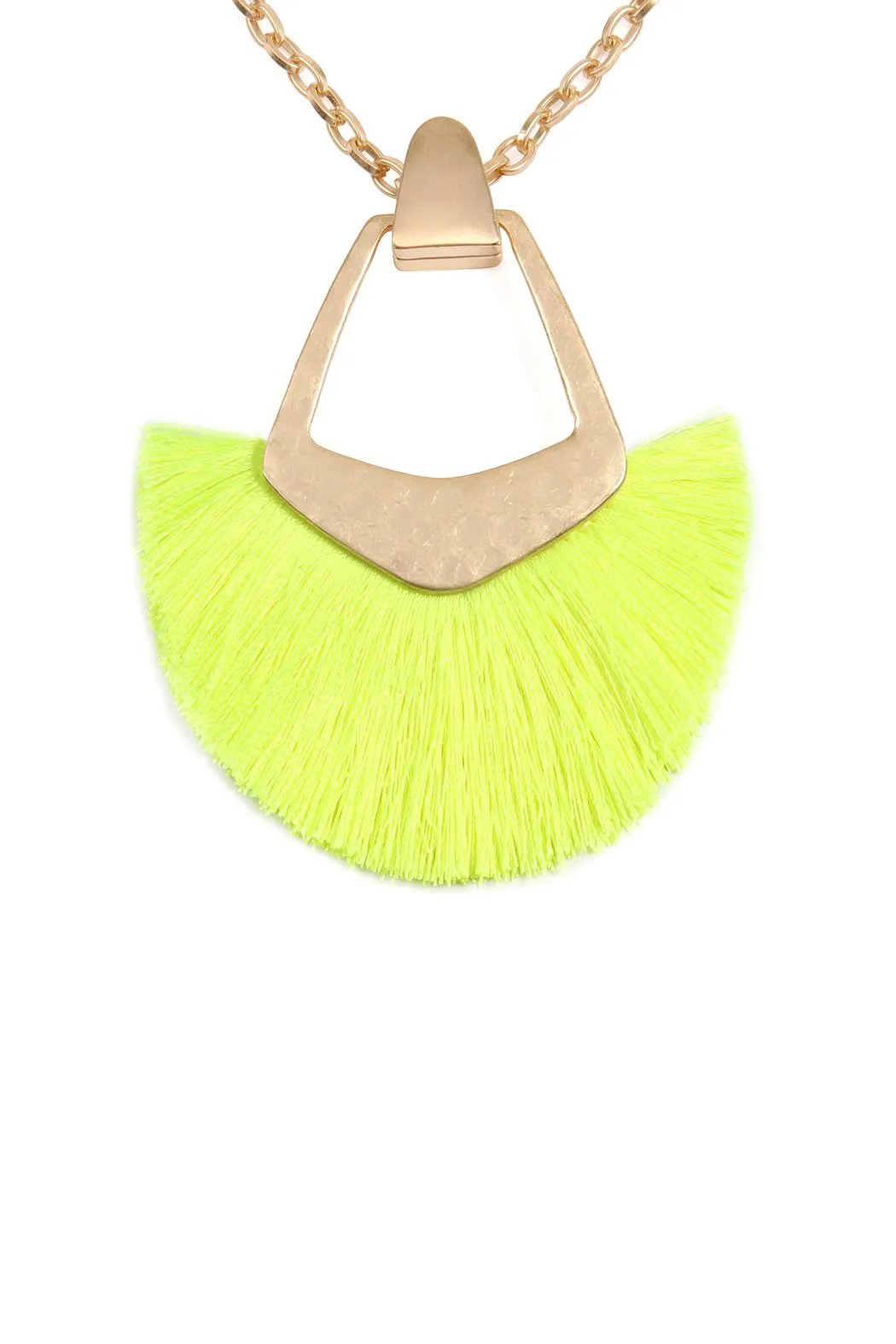 B1n2121- Bohemian Inspired Tassel Pendant Necklace