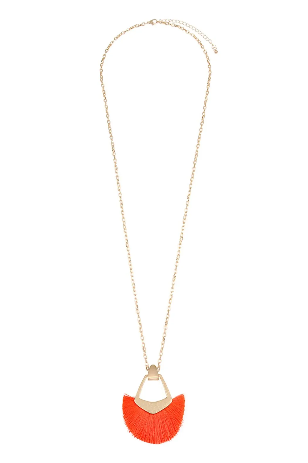 B1n2121- Bohemian Inspired Tassel Pendant Necklace