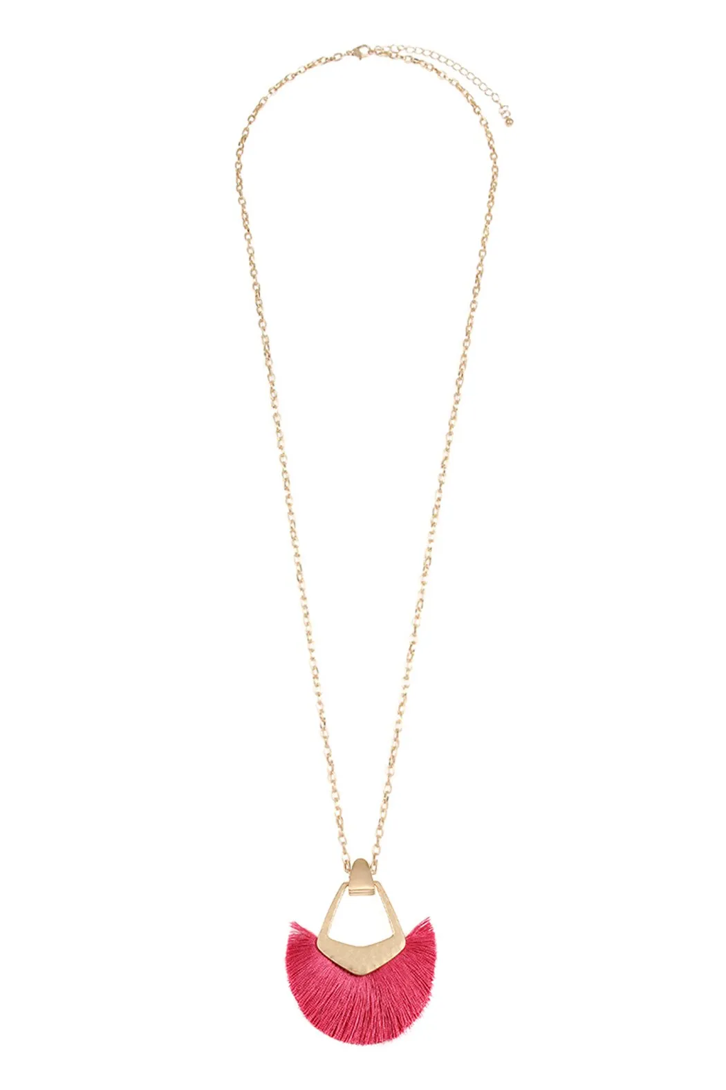 B1n2121- Bohemian Inspired Tassel Pendant Necklace