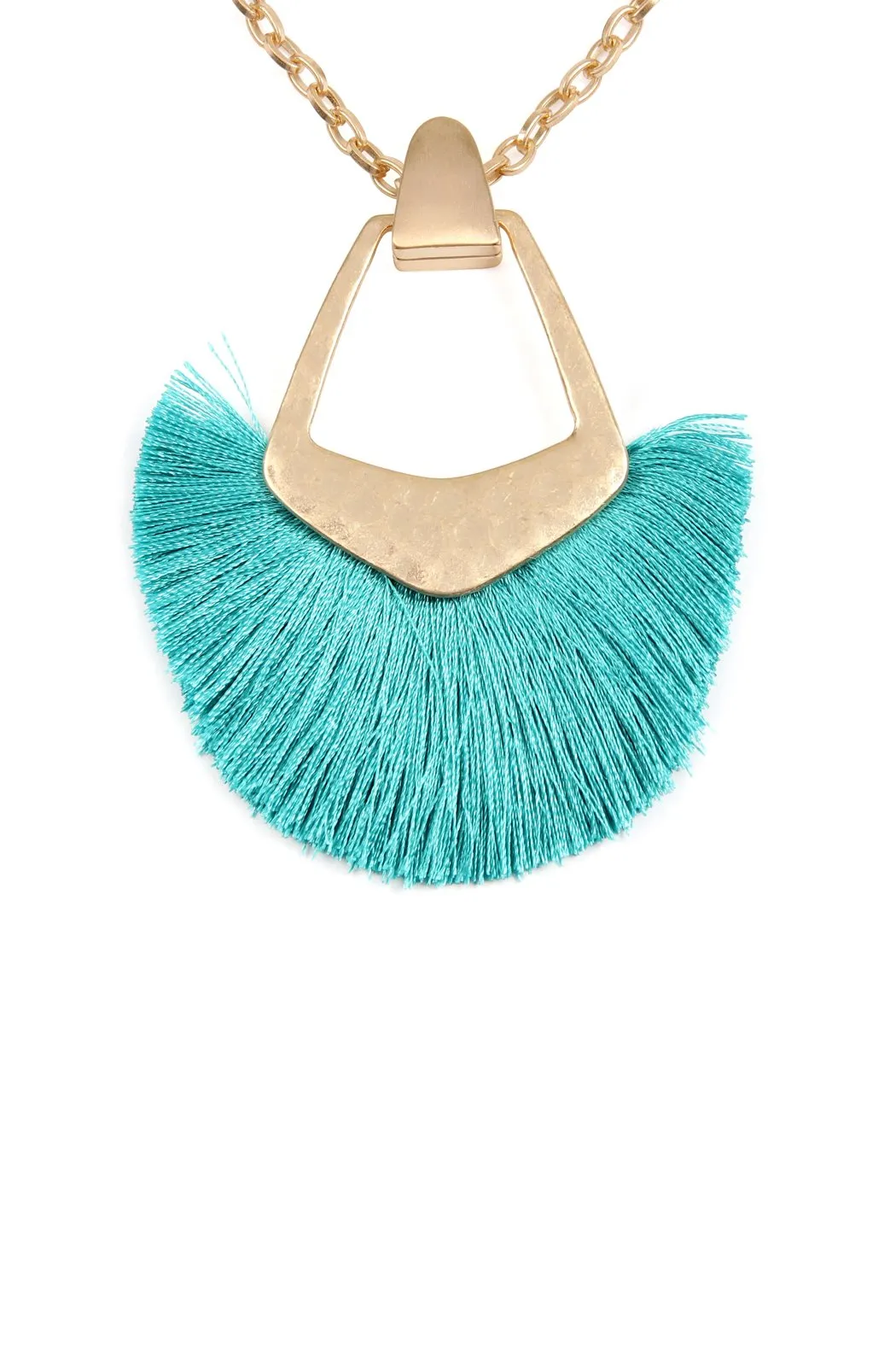 B1n2121- Bohemian Inspired Tassel Pendant Necklace