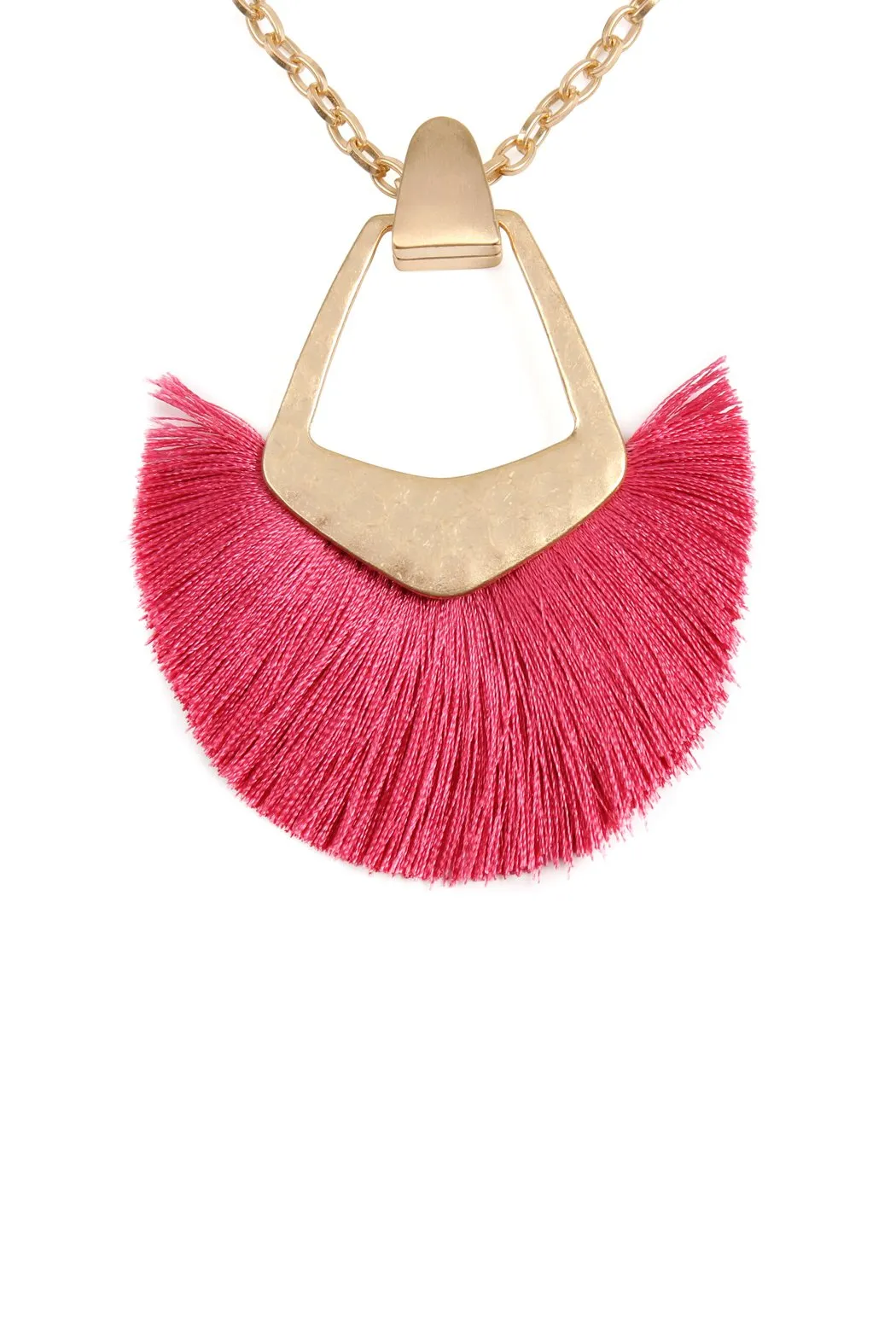 B1n2121- Bohemian Inspired Tassel Pendant Necklace