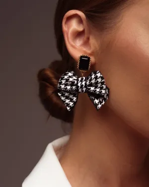 Black&White Bow Earrings