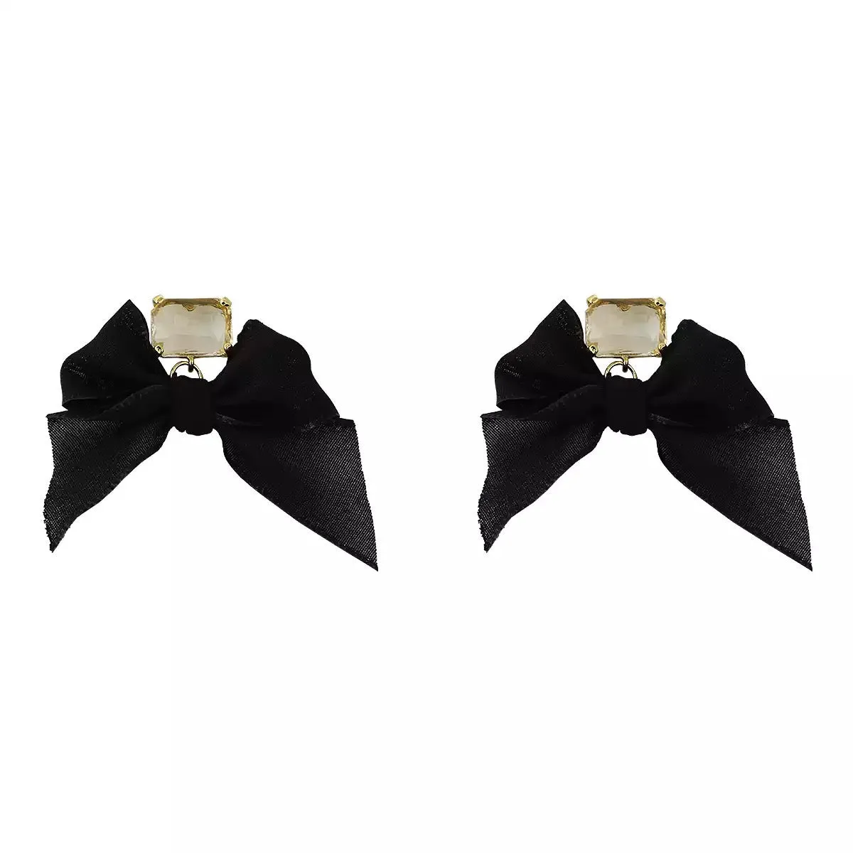 Black&White Bow Earrings