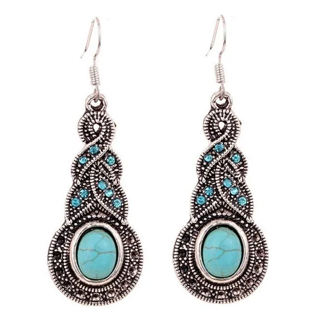 Bohemian Blue Crystal Necklaces