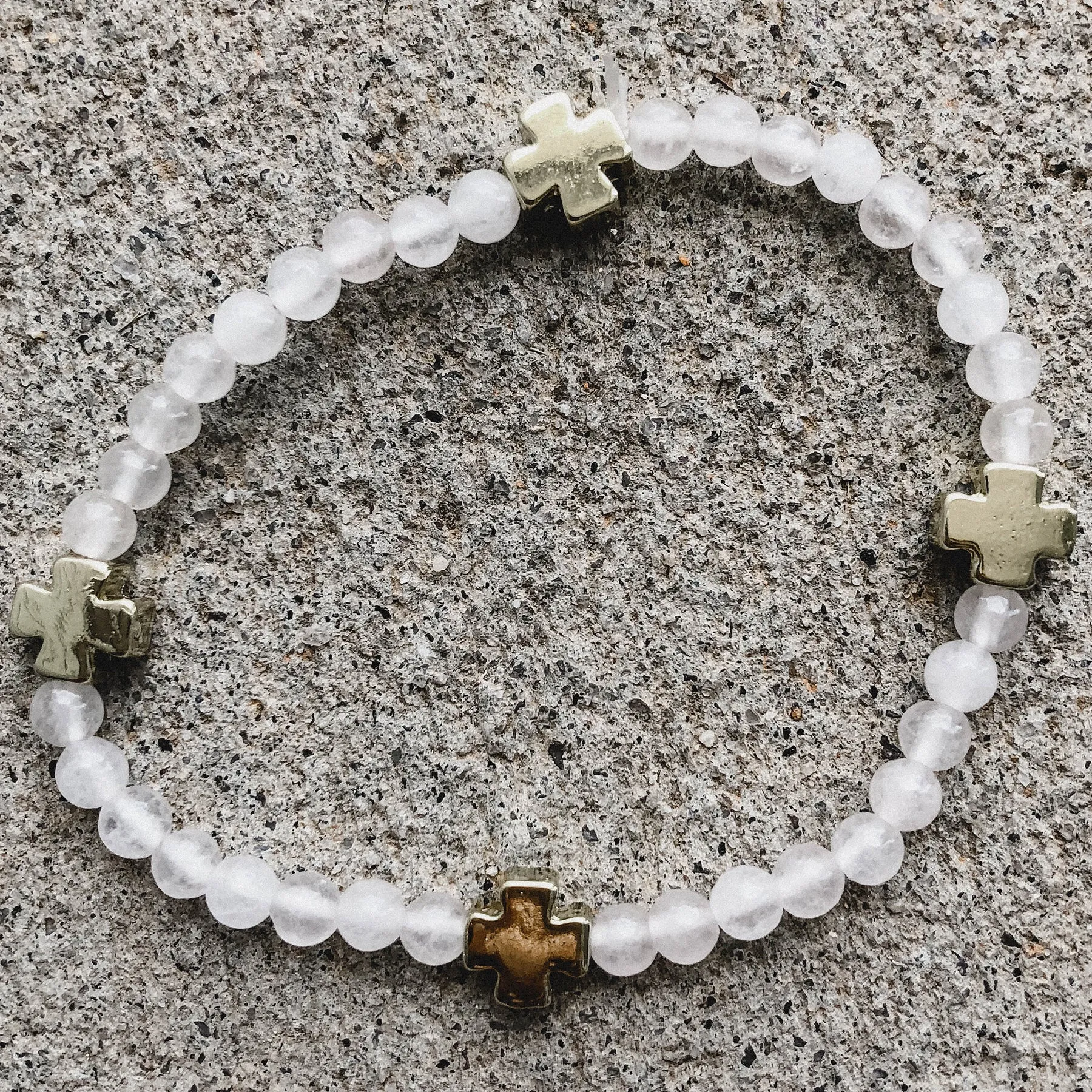 Brûlée Beaded Bracelet -Set of 3- Delicate Beads