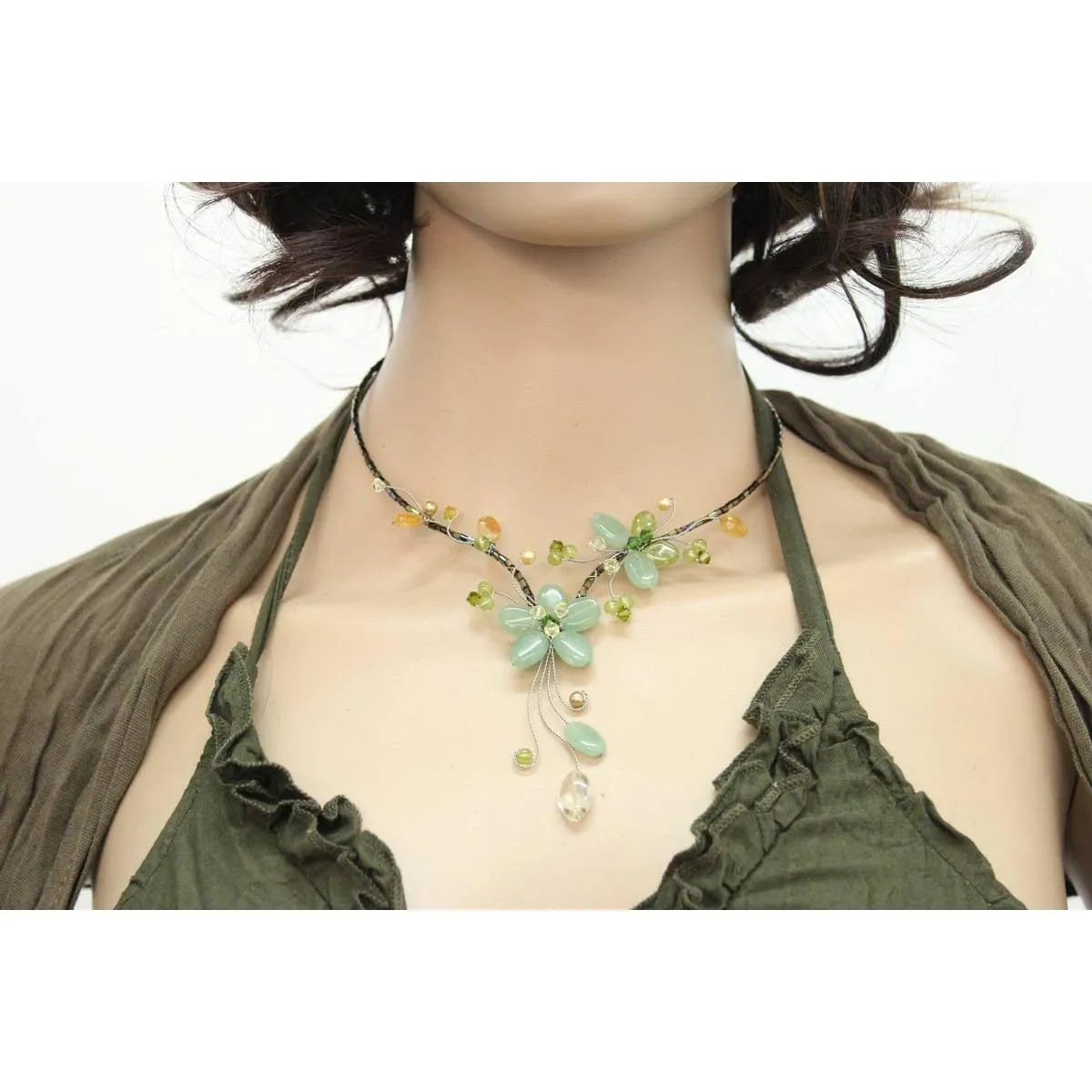 BUNDLE: Boho Flower Necklace 3 Pieces - Thailand