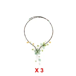 BUNDLE: Boho Flower Necklace 3 Pieces - Thailand