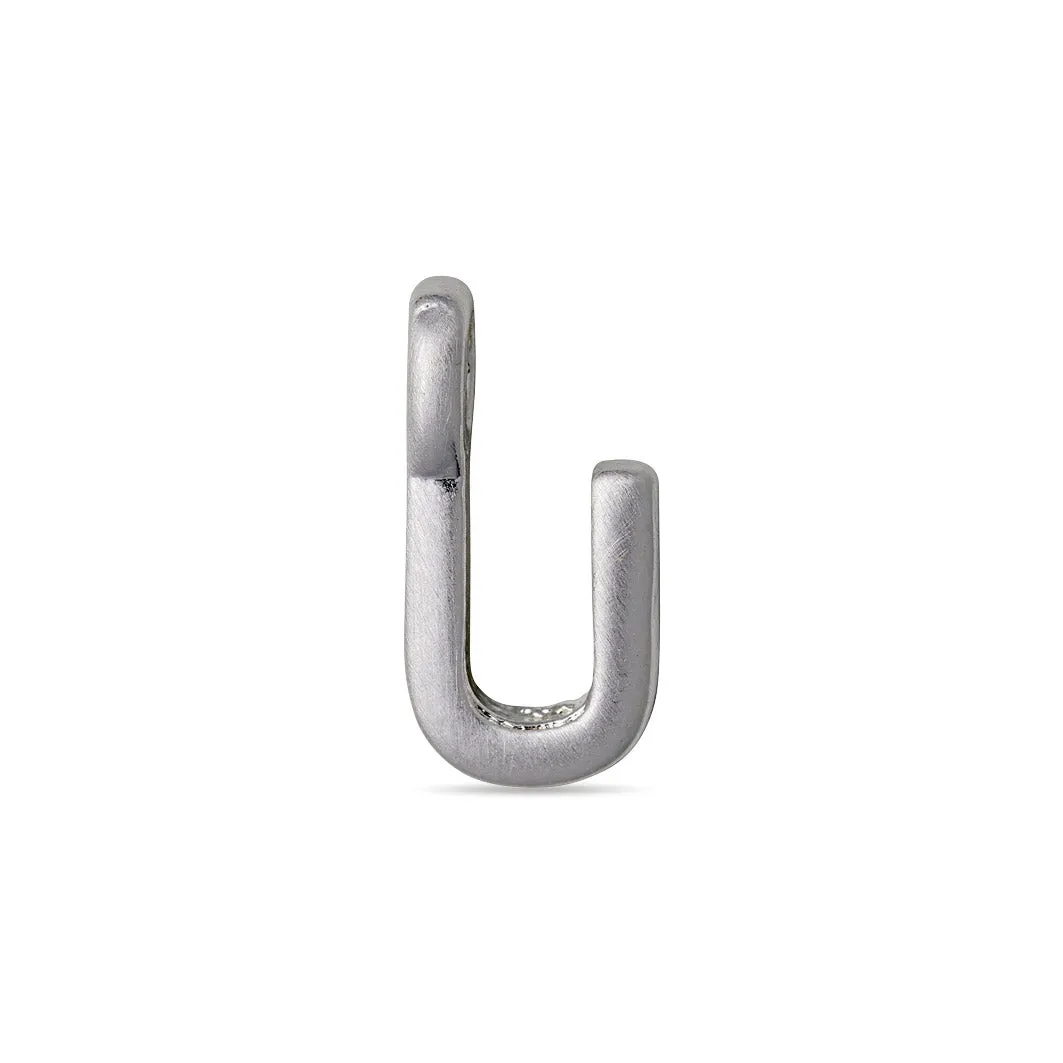 CHARM U pendant, silver-plated