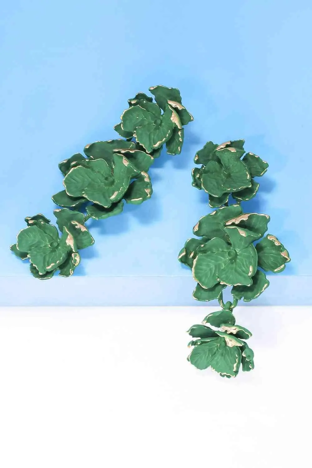 Chic Floral Zinc Alloy Dangle Earrings - Style Elevation