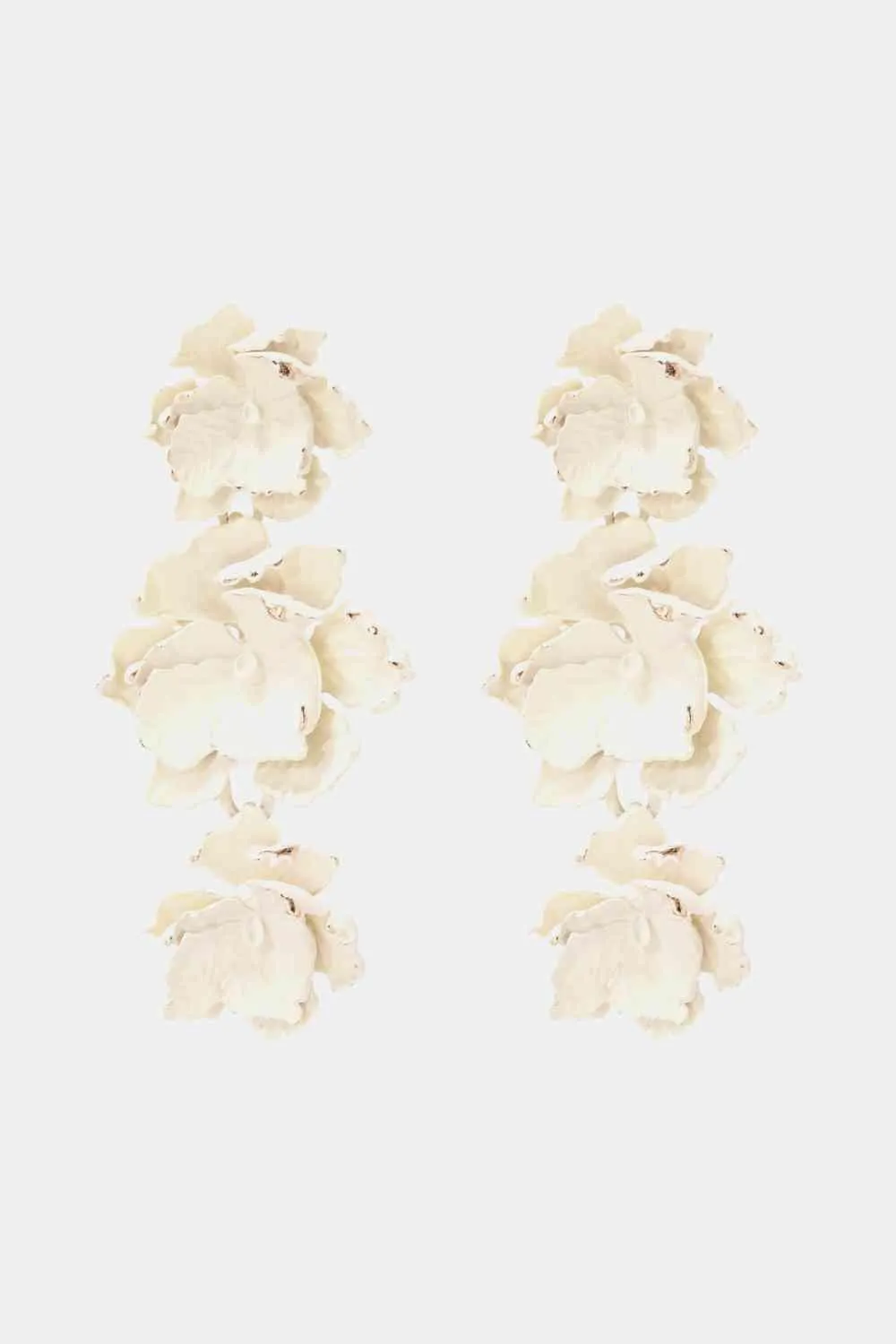 Chic Floral Zinc Alloy Dangle Earrings - Style Elevation
