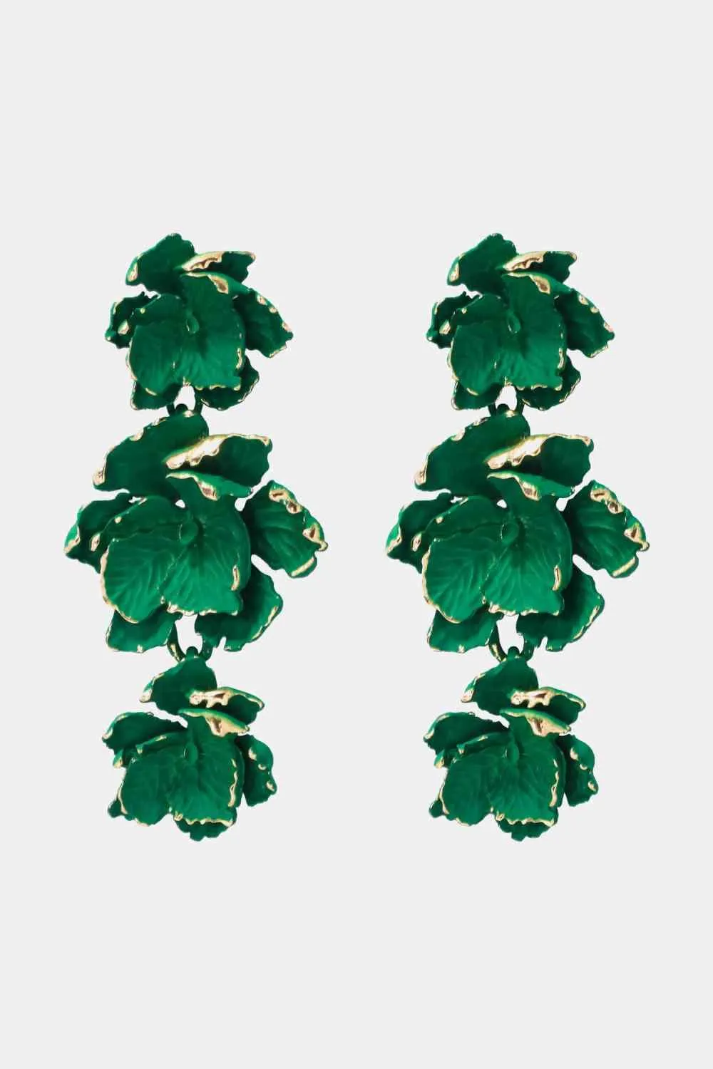 Chic Floral Zinc Alloy Dangle Earrings - Style Elevation