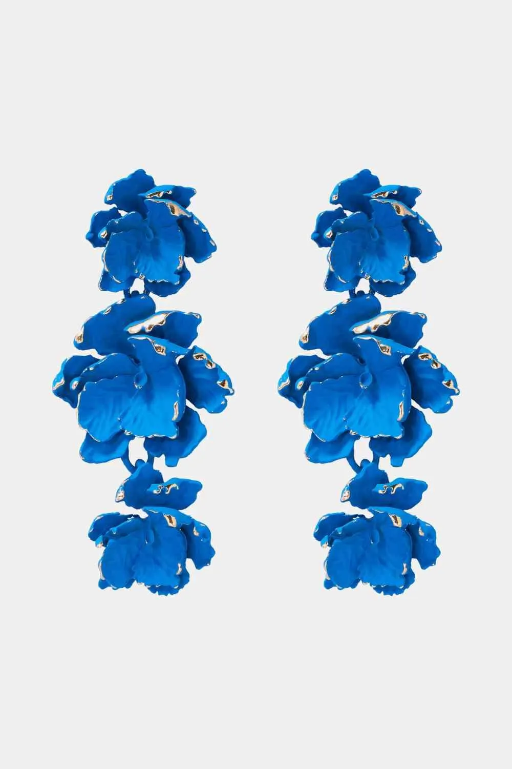 Chic Floral Zinc Alloy Dangle Earrings - Style Elevation
