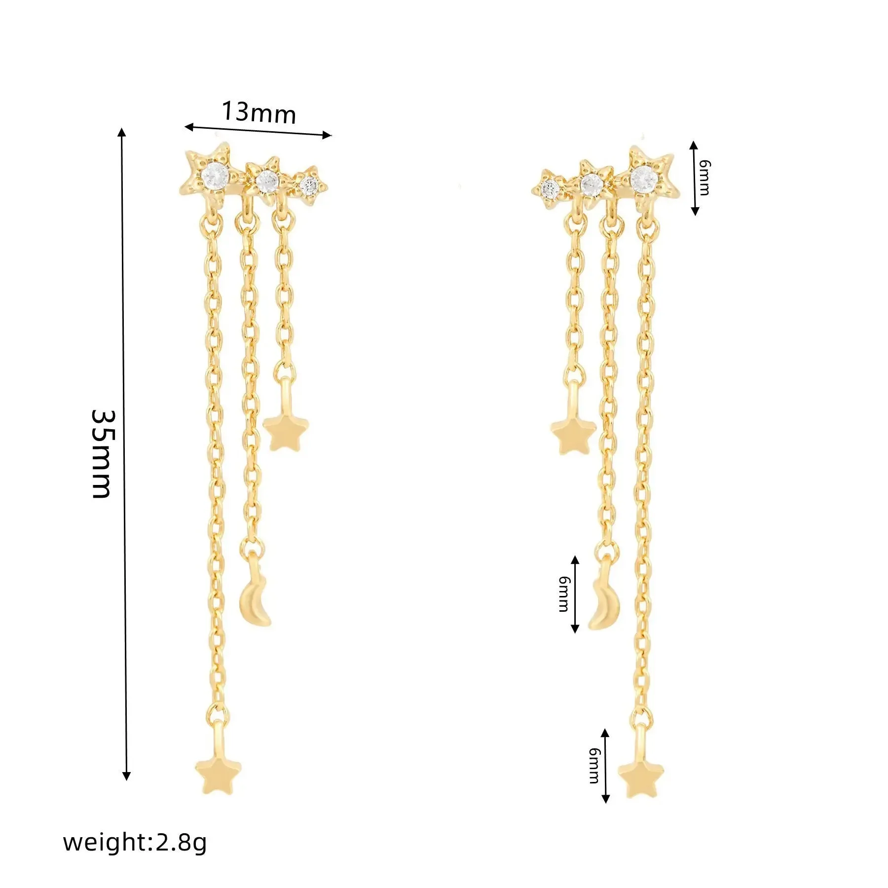 Chic Sterling Silver Tassel Earrings