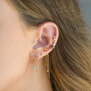 Chic Sterling Silver Tassel Earrings