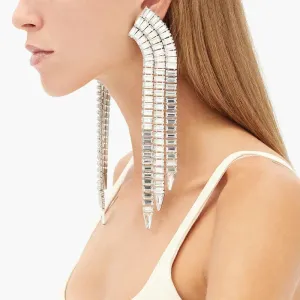 Chic Zircon Tassel Earrings