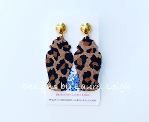 Chinoiserie Chic Ginger Jar Leopard Print Leather - 2 Styles