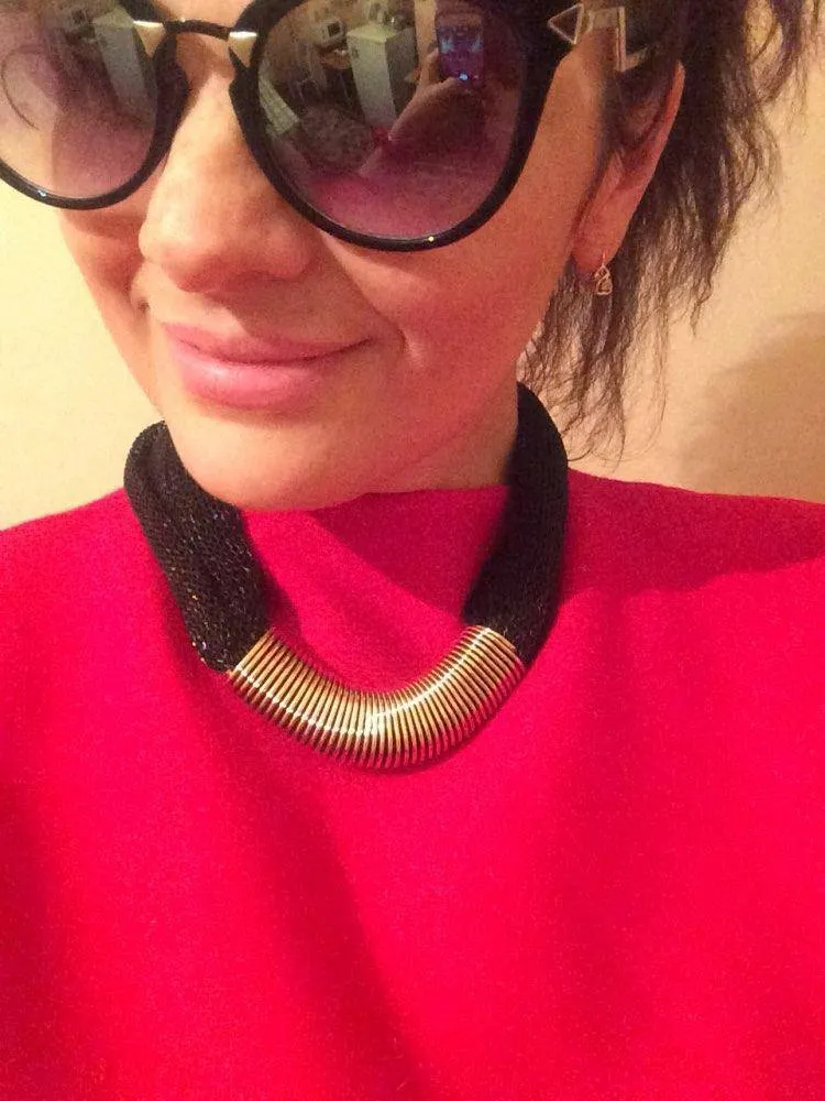 Collar Rope Choker Statement Necklace