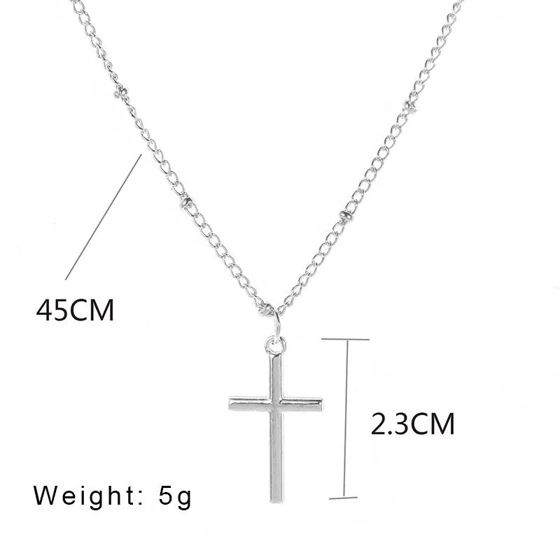 Cross on 18” adjustable necklace