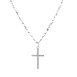 Cross on 18” adjustable necklace