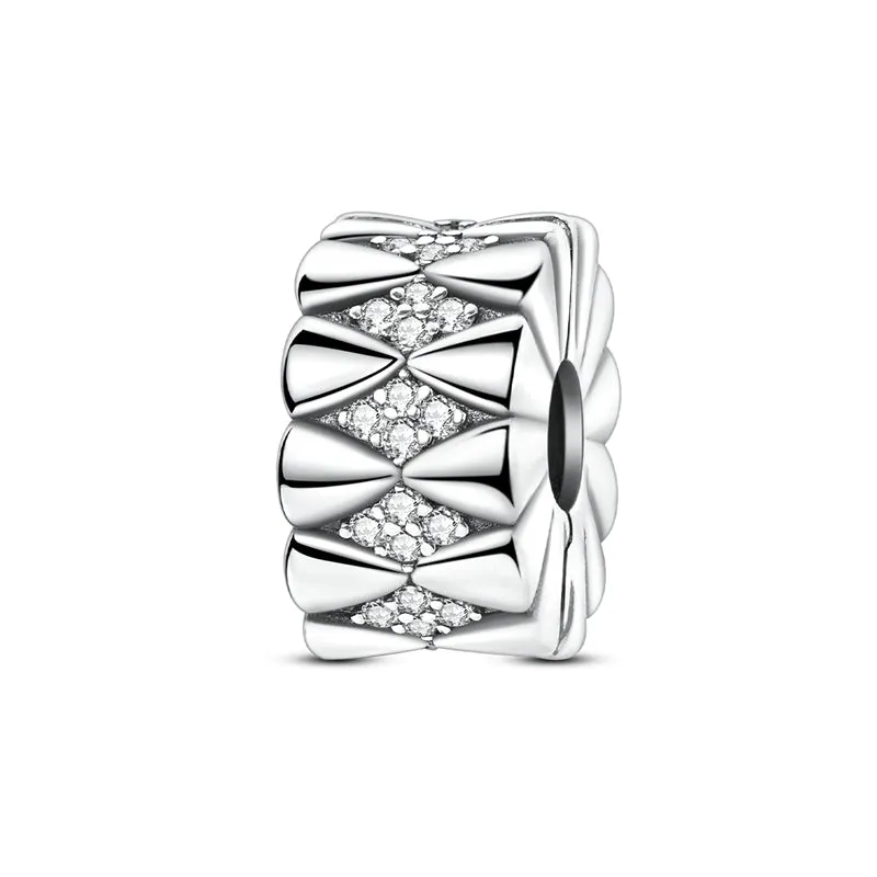 Elegant Diamond Cluster Clip Charm