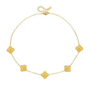 Elegant Four Leaf Clover Necklace