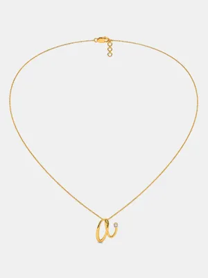Elegant Initial Charm Necklace