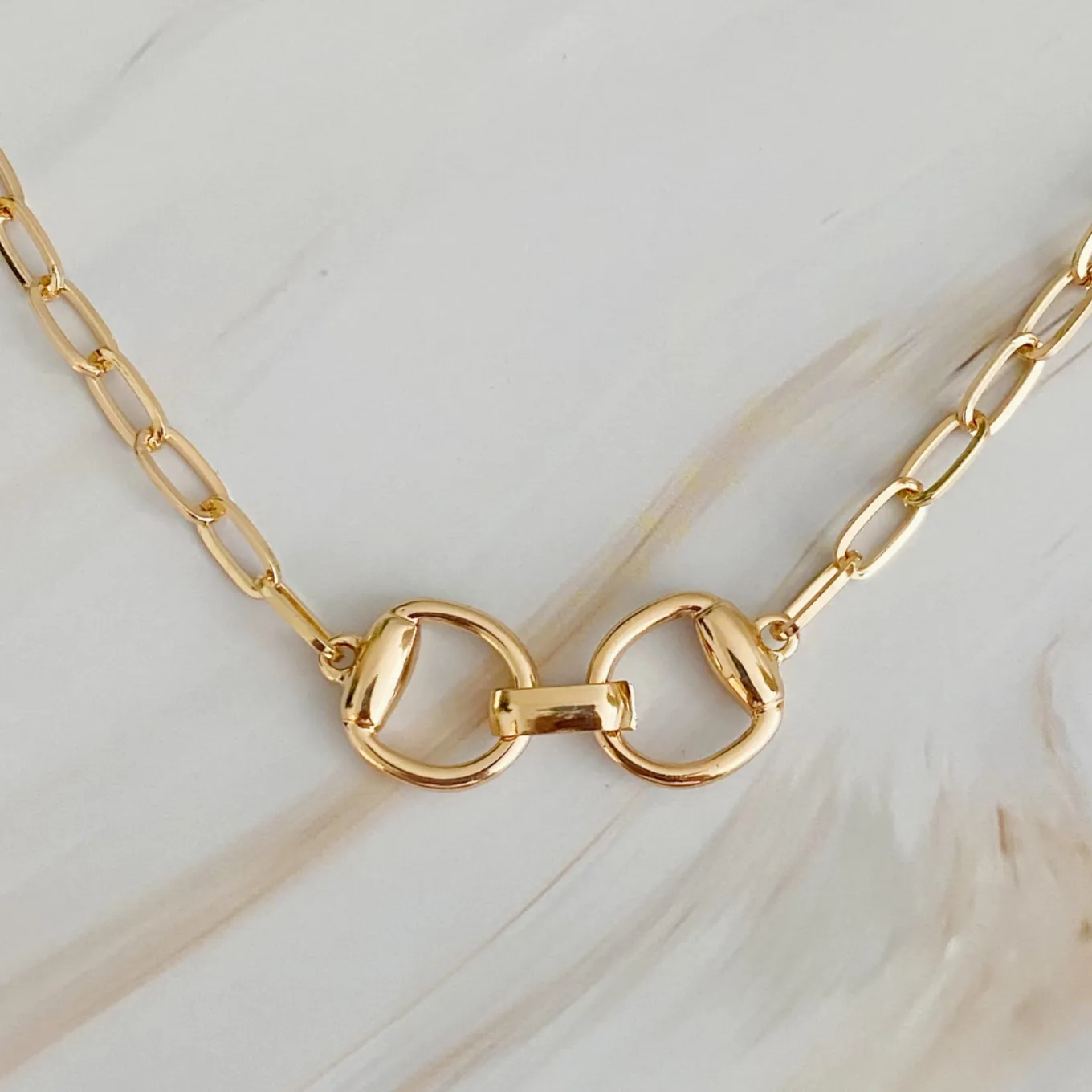 Equestrian Pendant Chain Necklace - Available in Gold and Silver