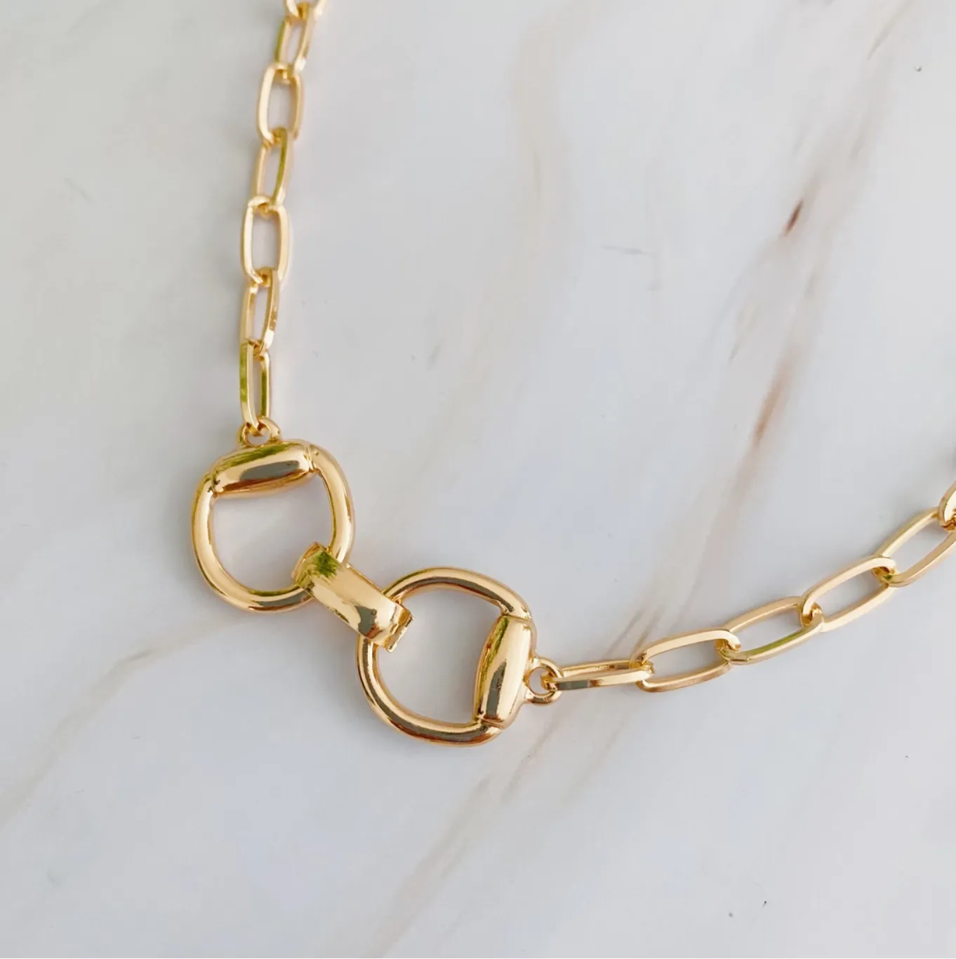 Equestrian Pendant Chain Necklace - Available in Gold and Silver
