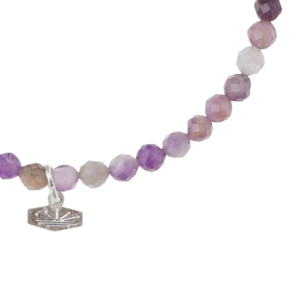 Faceted Stone Stack Bracelet