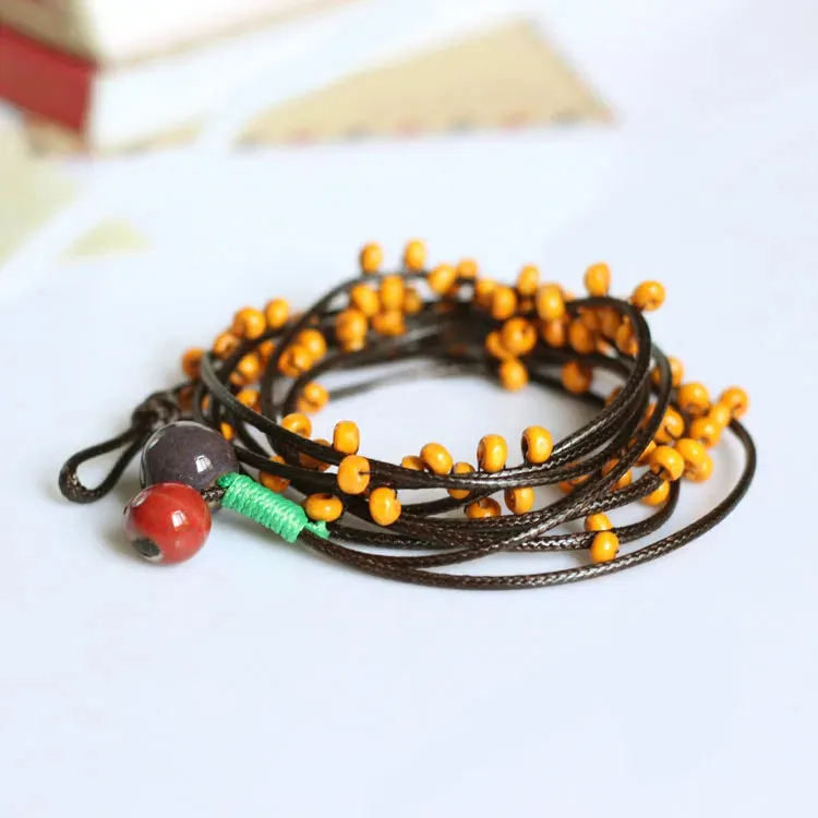 Fashion Delicate Hand-Woven Ceramic Beads Bracelet