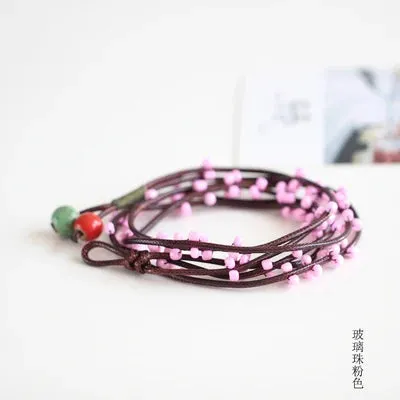 Fashion Delicate Hand-Woven Ceramic Beads Bracelet