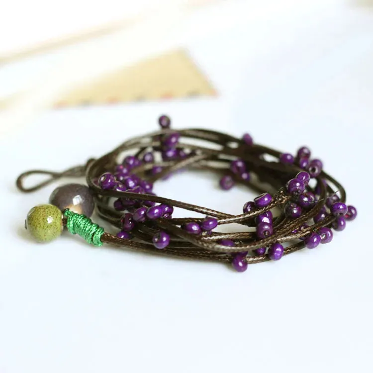 Fashion Delicate Hand-Woven Ceramic Beads Bracelet