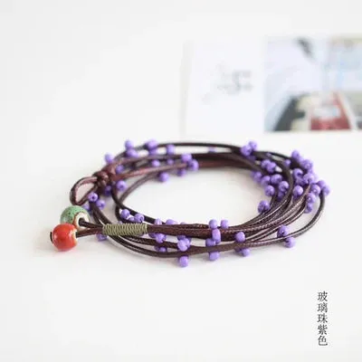 Fashion Delicate Hand-Woven Ceramic Beads Bracelet
