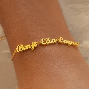 London Multiple Name Bracelet