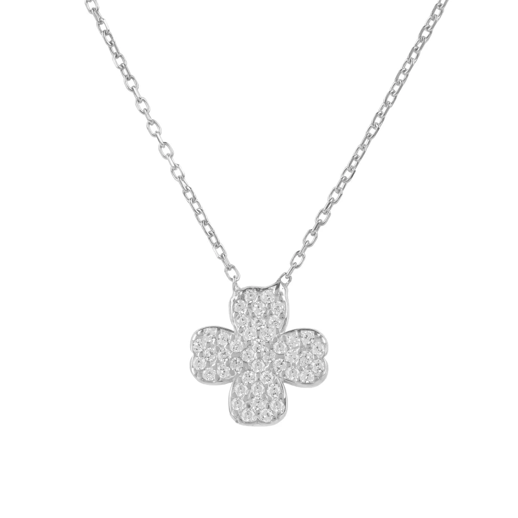 Lucky Four Leaf Clover Necklace Dipped in Gold