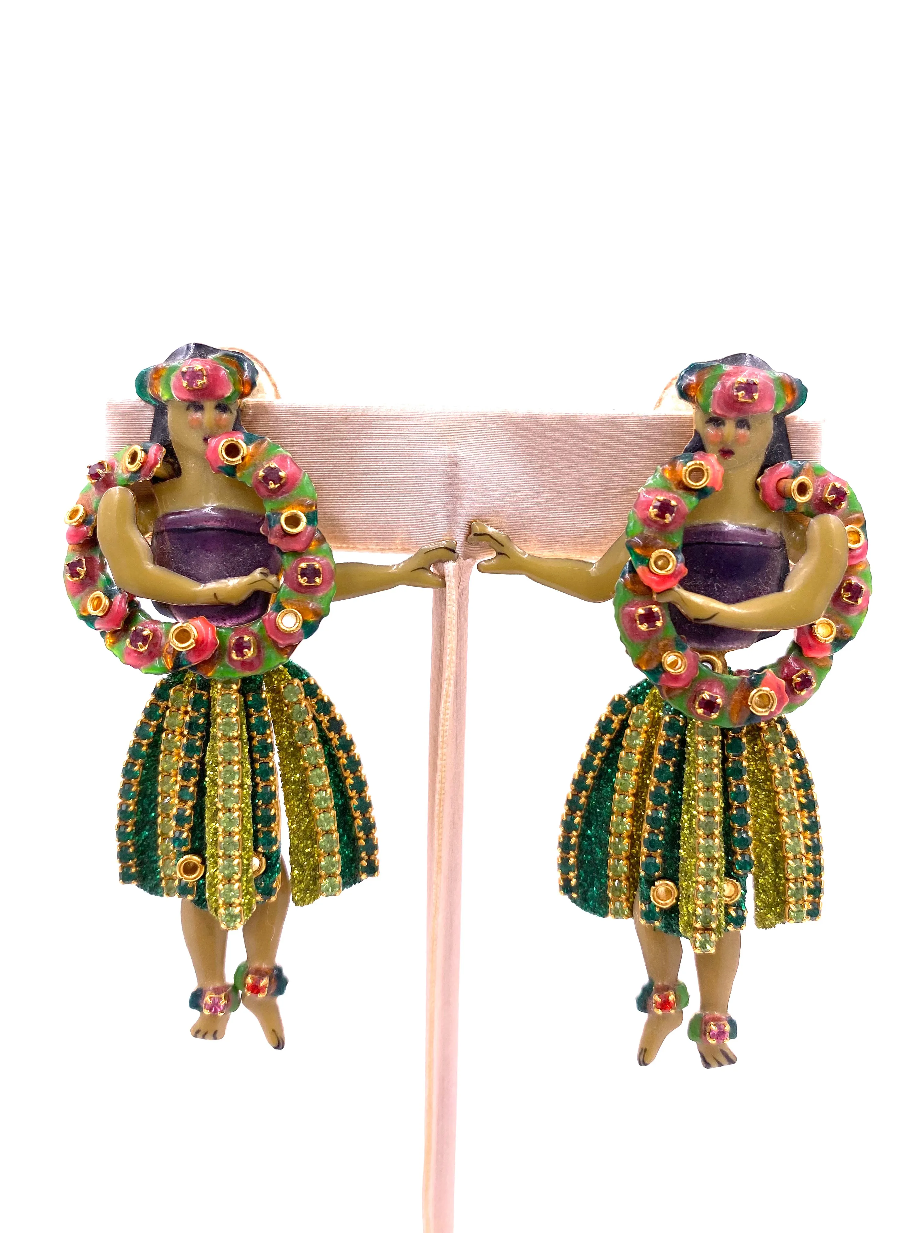 Lunch at The Ritz Hula Dancer Earrings