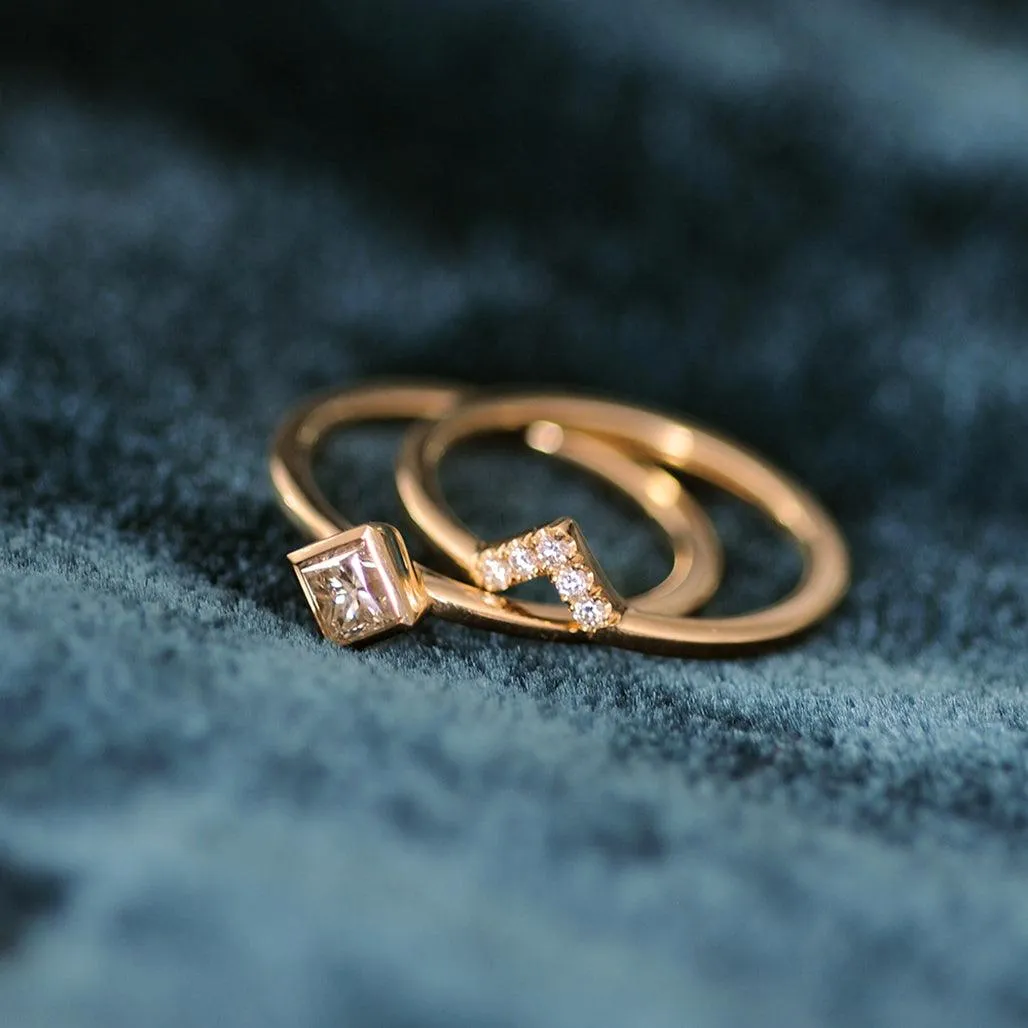 Mangala Princess Cut Diamond Ring