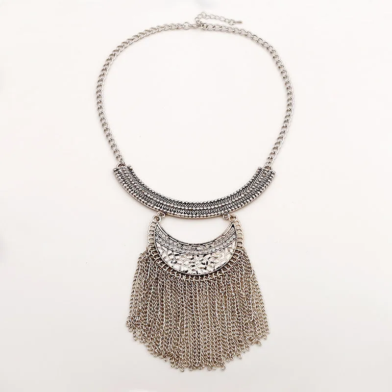 N2348 - Bohemian retro tassel necklace