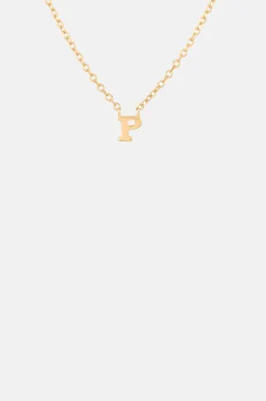 Note P Gold Necklace
