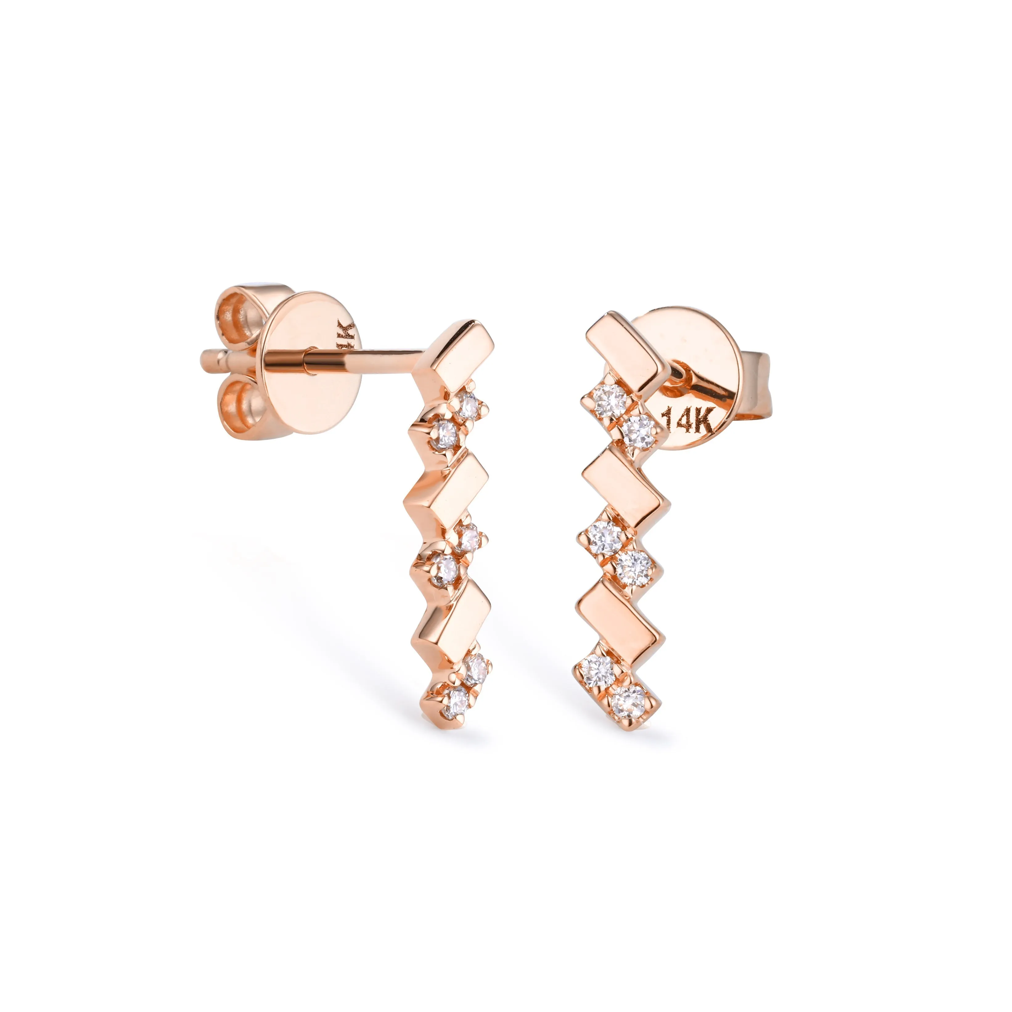 Orchid Gems Simply Chic Diamond Earrings